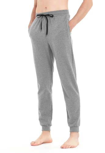 Mens Tall Sweatpants 36'' Inseam Cottom Joggers Zip Pockets at Amazon