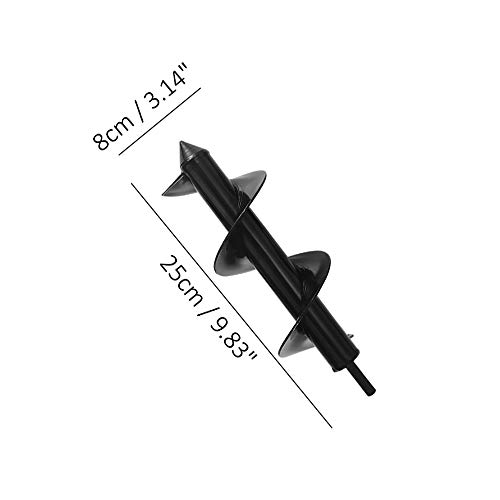Auger Drill Bit, ALLOMN 3'' x 10'' Power Planter Garden Plant Flower Bulb Rapid Planter Hole Digger Tools for Planting Bedding Bulbs Seedlings - Thumbnail 3