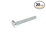 POWERTEC Tee 1/4-Inch-20, 2-1/2-Inch, 20-Pack QTB1005 T-Slot 1/4"-20 Thread Size T-Bolt 2.5 Inch Long - 20 Pack, 20 x 2-1/2"