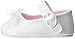Baby Deer Patent SM with Bow Mary Jane (Infant),White,1 M US Infant