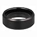 iTungsten 4mm 6mm 8mm Silver/Black/White/Gunmetal/18K Gold/Rose Gold Tungsten Rings for Men Women Wedding Bands Matte Finish Beveled Edges Comfort Fit