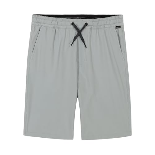 Quiksilver Boys’ Taxer Amphibian Water Friendly Hybrid Shorts, Quarry Ocean