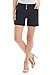Rekucci Women's Ease into Comfort Stretchable Pull-On 5 inch Slimming Tab Short (8, Black)