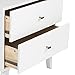 Prepac Milo Mid-Century Modern 4 Drawer Chest of Drawers, Contemporary Bedroom Furniture, Small Dresser for Bedroom, 18.25