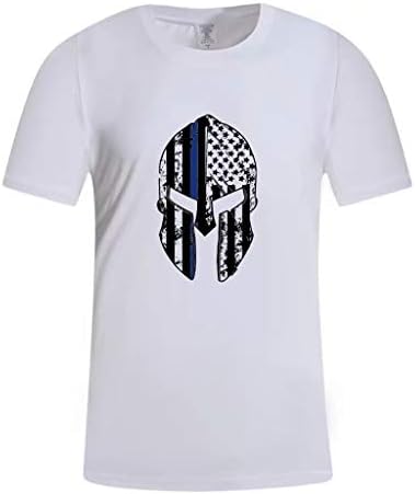 Boomboom Cool Stylel Men Short Sleeve T Shirt Blouse for Independance Day