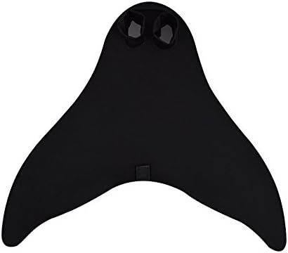 AOKEA Mermaid Tails with Monofin for Swimming,Mermaid Monofin Swimming Fins for Kids and Adults(Black Pink Blue)