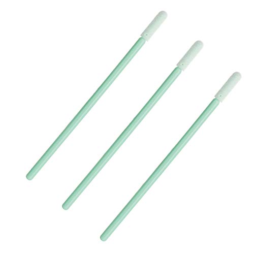 31WR0UqCKJL 100Pcs 2.65" Small Flexible Head Disposable Cleanroom Swab Sponge Dust Free Round Foam Tipped Cleaning Swabsticks for Camera Optical Lens and Electronics Detailing CK-FS741(100) - Image 5