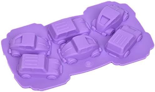 Silicone Cake Mould, 6 Cavity Non-Stick Safe Baking Tray Maker Pan Heat Resistance Molds for Cake Biscuit Bagels Muffins,2PCS