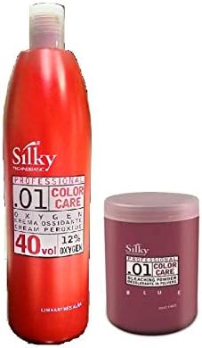 Silky Coloration Care Hydrogen Cream Peroxide Volume 40 And Bleach