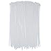 Nylon Cable Zip Ties, SOUBUN 200 Packs 8 Inch White Heavy Duty UV Resistant Self Locking Fasten Wrap Nylon Cable Ties, Outdoor Indoor Purpose（Wide 4.8mm）