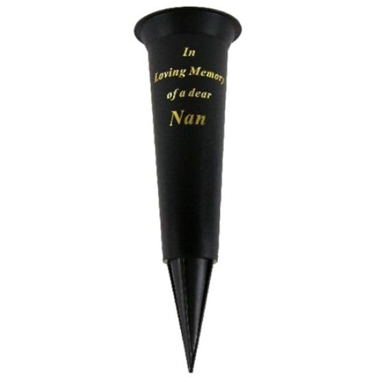 Special Graveside Memorial Grave Spiked Flower Vase In Loving Memory Special Memorial Vase for Graves - Plastic Cemetery Flower Holder with Spike, (1, Nan)