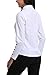 MISS MOLY Women's White Point Collar Casual Ruffled Chest T-Shirts Blouses Work Home Date Long Sleeve Tee Tops Shirts M Size