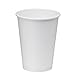 NYHI 100 Pack 10 oz White Paper Disposable Coffee Cups Hot Cold Beverage Drinking Cup for Water Juice Espresso Tea Ideal for Water Coolers Party