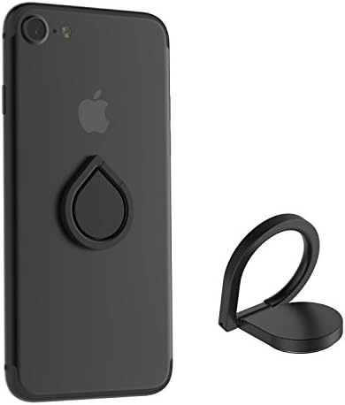 Phone Grip Finger Ring Stand Kickstand - Smartphone car Magnetic Mount - Compatible with iPhone 11/11 pro max/Xs/Xs MAX/X/8/8 Plus Tablet Samsung Galaxy Note Google (Black)