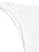SweatyRocks Women's Sexy Bathing Suit Solid Color Halter Frill Ruched Bikini Swimsuit White#2 S