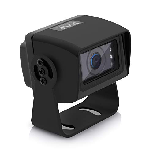 Rear View Backup Camera System - Waterproof Mini Parking Reverse License Car Vehicle Rearview Back Up w/ 656x492p 480 TVL Resolution, Night Vision, Tilt-Adjustable Angle, Universal Mount - Pyle PLCM27