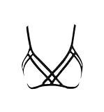 Underwear, PHOTNO Women Alluring Harness Bra Elastic Cage Bra Strappy Hollow Out Bra Bustier