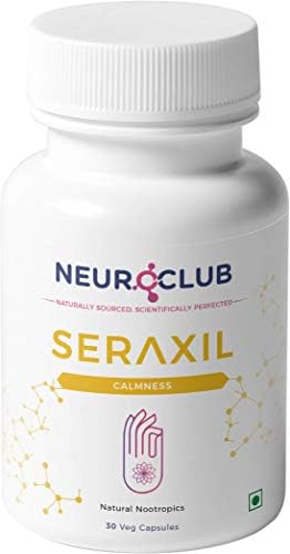 NeuroClub SERAXIL - All Natural Herbal Brain Supplement for Mental Calmness | Relaxation | Handle Stress and Worry