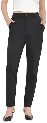 Bamans Dress Pants for Women Business Casual Stretch Skinny Work