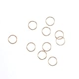 RoseSummer 20pcs Women Fashion Hip-Hop Braid Gold Ring Hair Clip Pin Accessory DIY