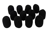 Tetra-Teknica XFFZDP-BLK Lapel & Headset Microphone Windscreen, Color Black, One Dozen Pack