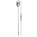 TcJ-Chen Pack of 10 Stainless Stell Creative Cocktail Decoration Fruit Stick Cocktail Martini Picks（4.3 Inches Skull Shape）