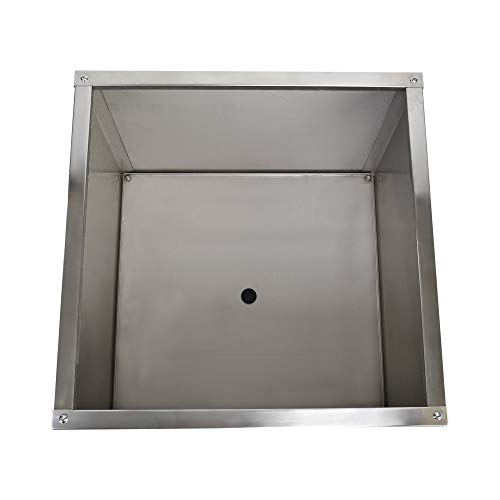 KÖHKO® Designer Pflanzkübel aus Edelstahl Pflanzgefäß QUADER 100x100x50 cm – Bild 4