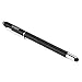 MEKO 2Pcs [3 In 1 Series] Stylus Pen ** Micro Fiber Tip + Rubber Tip + Fine Ball Pen ** For All Capacitive Touch Screen Smartphones ,Tablets, Pc - Extras 2 Rubber Tips +2 Refill Ink -