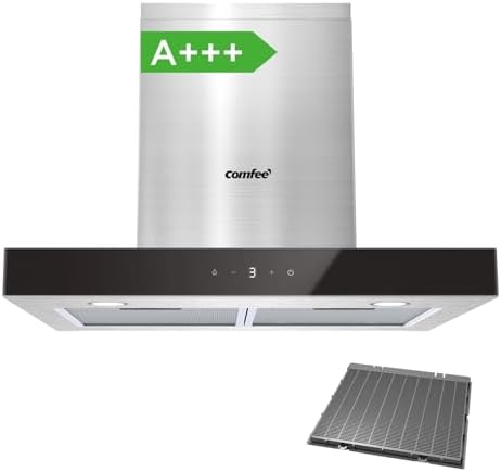 ' KWH-TSHM77SS-60 T-Shape Campana Extractora, 650 m³/h, 60 cm，A+++