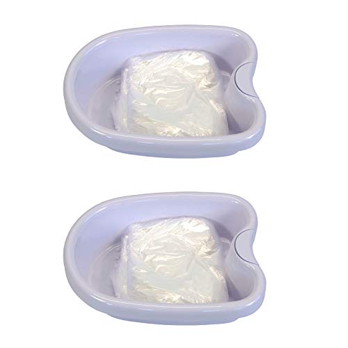 2 Pack Ionic Detox Foot Bath Basin Tub for All Detox Machines with 200 Liners