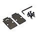 DPP Titanium Mounting Kit/Anti Flicker Sealing Plate Kit Compatible with Trijicon RMR Glock MOS and Springfield OSP Models (Shadow Silver)