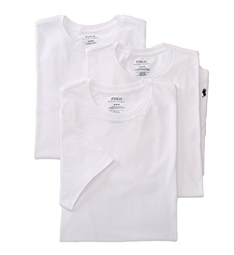 Polo Ralph Lauren Classic Cotton Crew Neck, 3-pack (XL , White)
