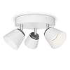 Philips Plafonnier 3 têtes blanc Dender Luminaire d’interieur