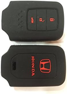 Booster Mike Honda Fit Vezel Crv Hrv City Accord 2014-2016 Smart Key Remote Silicone Case Cover Holder ร 3 Button Small Black