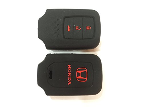 Booster Mike Honda Fit Vezel Crv Hrv City Accord 2014-2016 Smart Key Remote Silicone Case Cover Holder Ð 3 Button Small Black