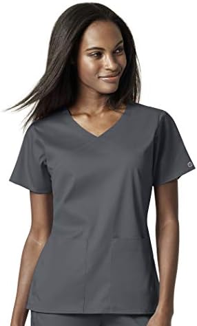 Amazon.com: KOI Basics Women's 4 Pocket Katie Mock Wrap Scrub Top