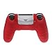 Feamos Camouflage Shell for PS4 Controller with Grip Case Joystick Caps Anti Slip Silicone Gamers Christmas Gift (Red)thumb 4