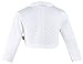 Lilax Baby Girls' Knit Long Sleeve One Button Closure Bolero Shrug 12-18 Months White
