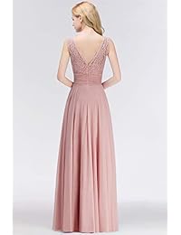 Babyonline - Vestido largo de gasa para dama de honor para mujer