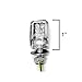 Krator TL-GJ-047-2 Turn Signals Lights (Custom Chopper Motorcycle Led Amber Blinkers Flashers Leds)
