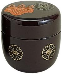 Tokyo Matcha Selection - Natsume Tea Caddy : Japanese Family Crests Design 3 Color [Standard ship by SAL: NO Tracking & Insurance] (Lacquer)