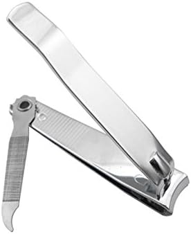 Sharp Metal Fingernail Nail Clippers Cutters Silver Tone,Nail Clippers (Large)