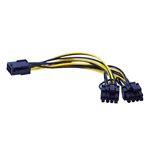 Pcie Stromstecker 6 8 Polig Für Grafikkarten Kabel VGA-Kabel Y-Splitter GPU 6-polig auf 8-polig 6+2 VGA 5 Stück PCI