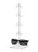 Marketing Holders Eyewear Holder Countertop Display Stand Holds 5 Pairs of Sunglasses or Eyeglasses Clear Acrylic with Square Base for Retail Pharmacies Optical and Department Stores