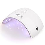 SUNUV SUN9C 24W LED UV Nail Dryer Curing Lamp for Fingernail & Toenail Gels Based Polishes (Pink)
