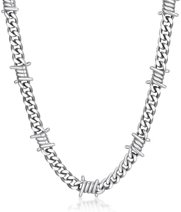 Amazon.com: Tosmifairy Stainless Steel Chain Necklace with 7pcs