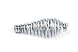 Spring Stove Handle, Chrome Finish, Tapered At One End. Max Diameter: 1-1/2