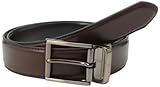 Kenneth Cole REACTION Men's Reversible Belt with Gunmetal Buckle, Brown/Black, 32