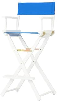 Casual Home 30-Inch Director Chair, White Frame