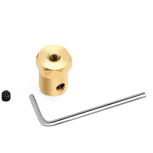 Sunshane 4 Pieces 7 mm Motor Flexible Coupling Coupler Connector for Car Wheels Tires Shaft - Thumbnail 4